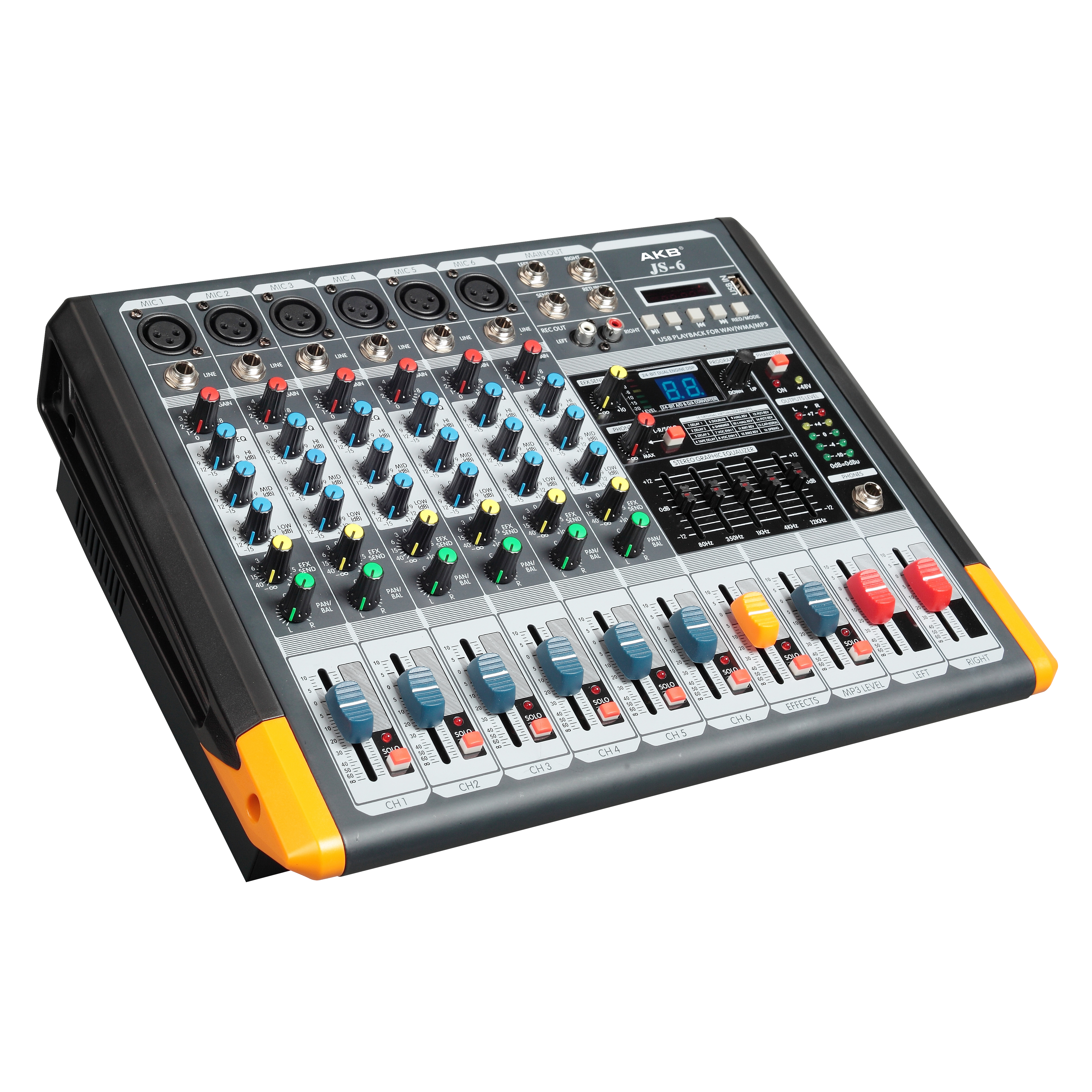 JS-6D hot sell professional mixer console with competitive price