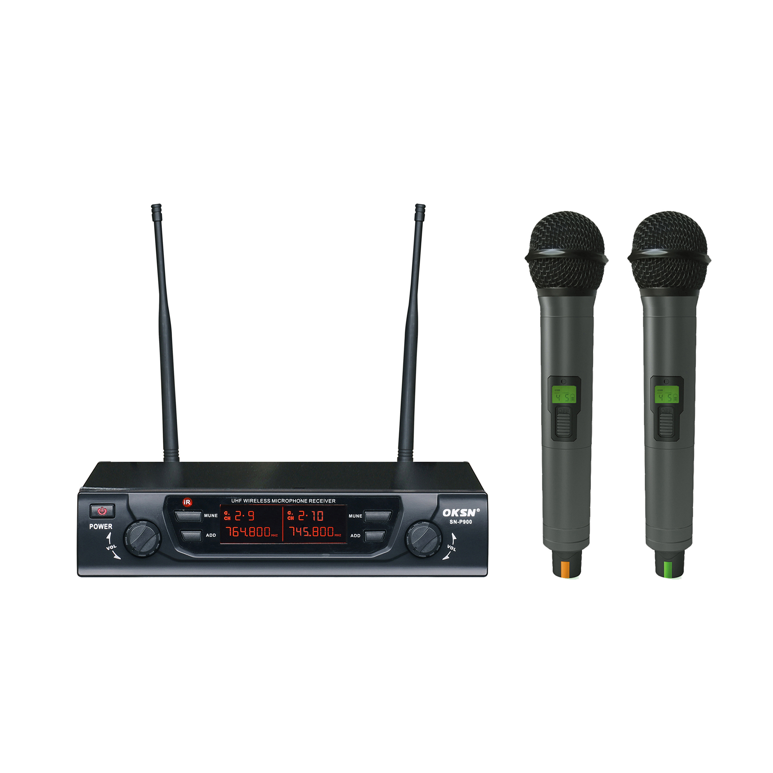 Luxury High Quality SN-P900 Dual Channels Karaoke UHF Wireless Microphone System Manufacturers